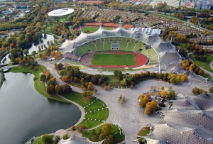 The 1972 München Summer Olympics Sports Park, by Otto & Behnisch.