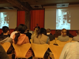Adrian Forty lecturing at the Oslo School of Architecture and Design, 5 March 2015.